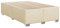 vidaXL Bettgestell, Bett mit Bettfüße Lattenrost, Polsterbett für Schlafzimmer, Doppelbett Bettrahmen, Modern, Creme 120x190cm Stoff