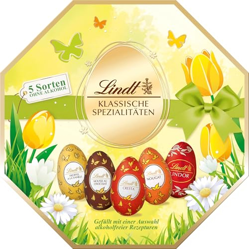 Lindt Schokolade Klassische Spezialitäten Kassette | 214 g | Oster Schokolade | Schokoladengeschenk | Ostereier | Schokoeier