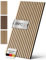 Aeco Sound® - Akustikpaneele aus Holz, 2 Stück x 120x60cm (1,44qm) 2,1cm dick - Wandpaneele aus Akustik-Filz (Schwarz) & Echtholz-Furnier (Eiche) - 3D Wandverkleidung, Holzpaneele, Schalldämmung