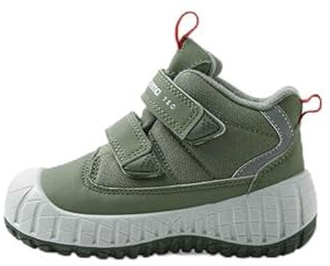 Reima - Passo 2.0 Wasserfeste ReimaTec Schuhe für Kinder - Leichte, Flexible wasserdichte Schuhe für Kinder mit Klettverschluss und herausnehmbaren Happy Fit Einlegesohlen - Greyish Green, 23