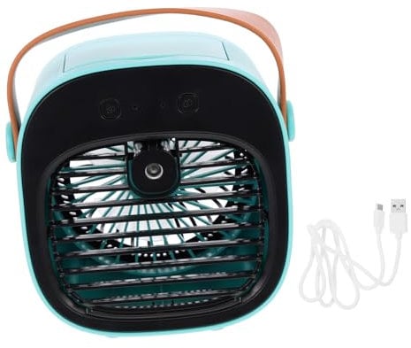 NUOBESTY Desk Fan Rechargeable Mini Air Cooler Portable for Home Office Elegant and Functional Design