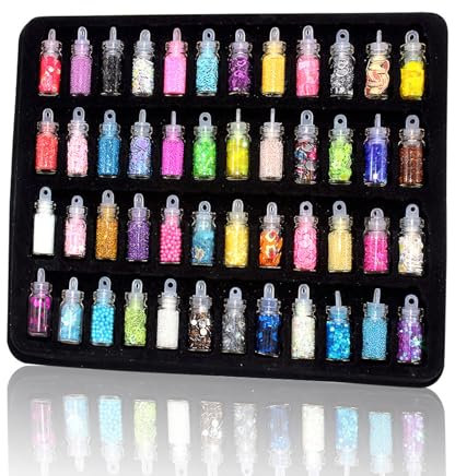 Vxcbad Glitzer Basteln Glitzerpulver Glitzerpulver Zum Basteln Glitter Glitzer Wichtel Zauberpulver Perlen und Pailletten für Make-up, DIY