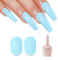 Imtiti Pastel Gel Nail Polish, Pastel Blue Gel Polish High Gloss Soak Off UV LED Spring Summer Art Manicure Salon DIY Design 10ml