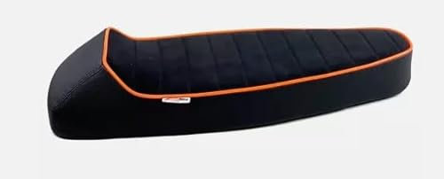Sattel für Vespa PK 50 125 S XL Sport Racing schwarz Rand orange und Hebel Nissan Original 0697SR