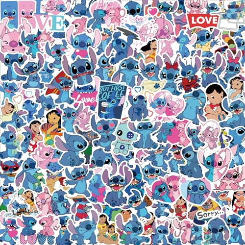 100Pcs Cute Cartoon Stickers, Kawaii Waterproof Vinyl Stickers for Laptop Skateboard Bike Guitar Laggage Bicycle, Kids and Teens