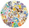 CAREOR 50Pcs Japanese Cartoon Stickers, PVC Waterproof Cartoon Cute Anime Stickers for Teens Office Workers Crafts Gifts Laptop Bottles Guitar Luggage Skateboard (Style A)
