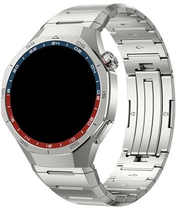 Bracelet de rechange en acier découpé Pour Huawei Watch GT5 Pro (22 mm)(Silver,For GT5 Pro 46MM)
