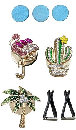 Vaguelly 3stücke Auto-lüftungsclip Metall Auto-lufterfrischer-clips Auto-aromatherapie-clip Lüftungsdekor Auto-innendekor