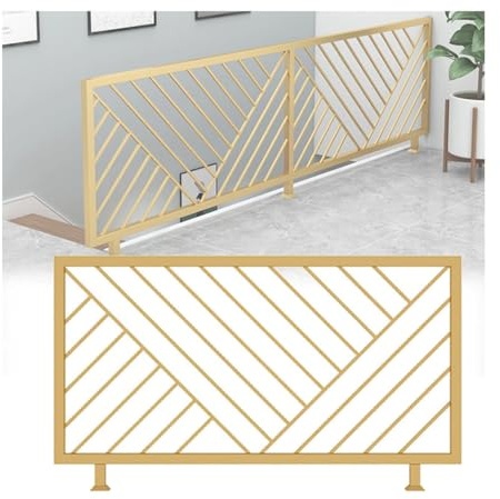 LVLDAWA Handlaufgeländer, Standgeländer Aus Eisen, Anpassbare Dachbodentreppe Für Dachbodenflure(100X70CM/39.4X27.6in)