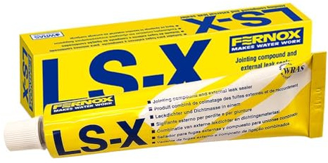 Fernox LS-X External Leak Sealer 50 ml | Schnelle Dichtungspaste für Rohrleitungen | Flexibel & temperaturbeständig | Trinkwassergeeignet & einfache Anwendung