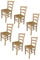 t m c s Tommychairs - 6er Set Stühle Venezia für Küche und Esszimmer, robuste Struktur aus poliertem Buchenholz, unbehandelt und 100% natürlich, Sitzfläche aus echtem Stroh