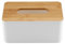 Caja de pañuelos de Madera y plástico con Cubierta de pañuelos extraíble, Organizador Cuadrado y Rectangular para Escritorio de Oficina en casa (Rectangular)