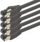 1aTTack.de 3 metri Cat 8 Cavo di rete Cat8 nero - 5 pezzi Cat.8 Lan 2000 Mhz 40 Gbit s 40GBase-T POE+ cavo Patch Ethernet LSZH - 5 x 3 metro nero