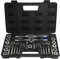 Lot de 40 matrices de taraudage M3-M12 - Porte-tarauds avec jauge de pas de vis - Outils à main résistants