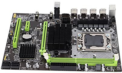 Placa Base de Computadora LGA1366 para X58 + 1CH 10 Chipset DDR3 Placa Base de Escritorio, Ranura para Gráficos PCIEx16 / 4 X SATa II / 2 X DDR3 DIMM/Placa Base de Computadora Micro ATX