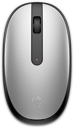 HP Bluetooth Mouse 240 Silver, Wireless Bluetooth 5.1 Swift Pair,Accurate Tracking 1600dpi, 3 Buttons, Slim Laptop, 2 Year Battery, for Windows PC, Laptop, Mac, Chromebook