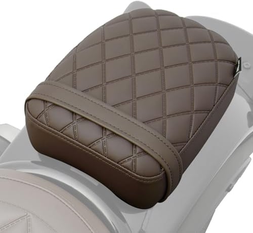 Motorrad Beifahrer Sitz Sitzbank für Rebel CMX 1100 CMX1100 CM1100 2021 2022 2023 2024 2025 2026 Soziussitzkissen Solo Set (Braun)