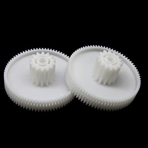 2 piezas de engranajes de plástico, piezas de repuesto, picadora de carne, piñón para Philips HR2720 Supra MGS 1350 1351 Panasonic MK-MG1000 1300