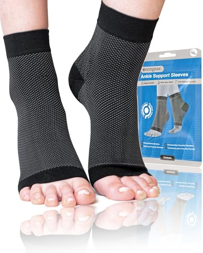 Plantarfasziitis Socken 2 Paar, Knöchelbandage mit Kompression, S-M
