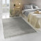 TacaHome Flicken-Teppich 100% Baumwolle I Waschbarer Fleckerl mit Fransen I Esszimmer Küche Badezimmer Wohnzimmer Kinderzimmer | 90 x 160 cm Grau