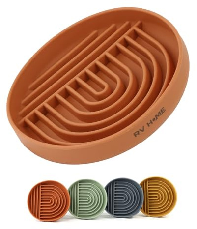 RV HOME Antischlingnapf Hund & Katze – Slow Feeder Futternapf gegen Schlingen & Erbrechen – rutschfest & BPA-frei