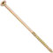 AERZETIX - C69180 - Lot de 10 Vis à bois Ø8x200 mm à tête fraisée - à empreinte étoile Т40 - en acier zingué - menuiserie contreplaqué aggloméré mélaminé terrasse panneaux chevrons bastaings