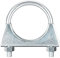 sourcing map Muffler U-Bolt Clamps for 52mm(2-1/16) Diameter Exhaust Tail Pipe, 1pcs Exhaust U Clamp Saddle Type U-Bolt Clamps