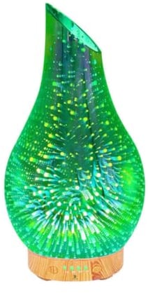 Recalma Aroma Diffuser Luftbefeuchter Handgeblasen 3D Duft Diffuser - Aroma Diffuser Ätherische Öle, Automatisch Raumduft Defuser, Einzigartises 3D Design Für Zuhause, Büro, Spa, Fitnessstudio, Yoga