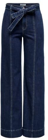 ONLY Female Jeans mit weitem Bein ONLMADISON Hohe Taille Weiter Beinschnitt Jeans