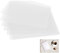 Qinsky Tischsets Abwaschbar,6 pcs Transparente Kunststoff Platzdeckchen Waschbare Untersetzer Platzset Kinder Tischmatte für Küchen-Esstisch und Kühlschrank
