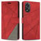 SONWO Cover per Oppo A78 4G, Flip Caso in PU Pelle Case Cover Custodia con Slot per Schede e Supporto Stand per Oppo A78 4G, Rosso