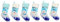 Ciieeo 6 STK Weihnachtssocken Blaue Geschenktüte Weihnachtsgeschenktüte Weihnachtsstrumpf Dekor Blaues Dekor Weihnachtstüte Mit Süßigkeiten Ornamente Weihnachtsbaum Stoff