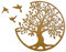 SENTOP HDF0504 Tableau sculpté sur le mur en bois pour intérieur Motif arbre de vie (Chêne, 40 cm)