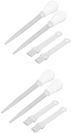 BCOATH 2 Sets 4pcs Cooking Gadgets Set Oil Brush Dispenser Seasoning Pump for Kitchen Use