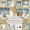 Scrapbook-Papierkollektion: Weihnachten, Tiere im Schnee: Idyllische Winterlandschaft und Süße Tiere mit weihnachtlichen Verzierungen. 20 ... 2x) Format: 8,5 x 8,5 Zoll (21,59 x 21,59 cm)