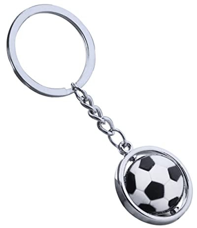 LIFKOME 3D-schlüsselanhänger Mit Drehfunktion – Fußball-schlüsselanhänger Sport-schlüsselanhänger Mit Fußball-Design Für Den Sport