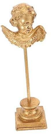 MAGICLULU Vergoldete Engelsstatue Weidenfiguren Harz-engelsstatue Für Die Inneneinrichtung