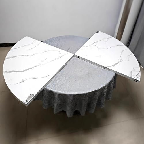 Faltbare runde Tischplattenverlängerung, runde Tischverlängerung in Handelsqualität für Picknicks, Camping und Zusammenkünfte zu Hause, 140 cm Durchmesser, schnell zusammenklappbares Design (4,6 Fuß