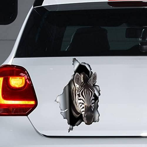 GENMIP 2 Teile Zebra -Autoaufkleber, Zebra -Magnet, Zebraaufkleber, Laptop, Koffer, LKW -Accessoires, Autoaufkleber, Dekorationsaufkleber, Lustige Autoaufkleber, Dekorationsaufkleber