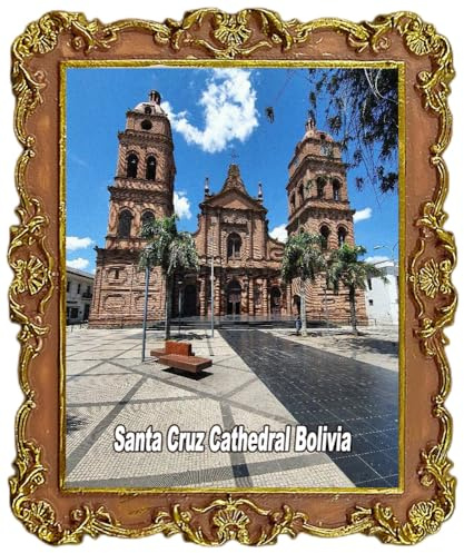 Kühlschrankmagnet Santa Cruz Kathedrale Bolivien Tourist Souvenir Stadt Sehenswürdigkeiten Kühlschrank Dekorativer Magnet