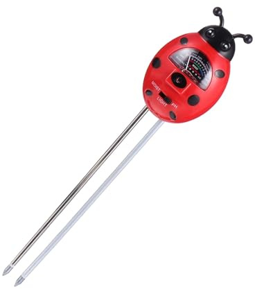 BCOATH 3-in-1 Bodentester im Marienkäfer Design, Rot, Präzise
