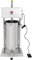 Beeketal 'BT030E' Profi Wurstfüllmaschine elektrisch mit Fußpedal (30 L Volumen), Profi Wurstfüller Maschine mit stufenlosem Geschwindigkeitsregler und Fußpedal, Set inkl. 4 Edelstahl Fülltüllen