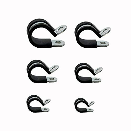 Rohrschelle Rohrschellen Leitungschelle Schelle gummiert Gummi DIN 3016 15-18mm - 10 Stück