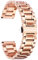 BINLUN Stainless Steel Watch Bands 12mm-24mm Replacement Smart Watch Straps with Straight&Curved Ends Universal fit for Samsung Galaxy Watch 6/5/4/3,Fit for Garmin Watch(Rose-Gold,14mm)