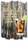Wandbild Cuba Libre Cocktail-Rezept aus Holz im Shabby Chic Landhaus-Stil - Holzschild Größe 30x20cm (Cuba Libre)