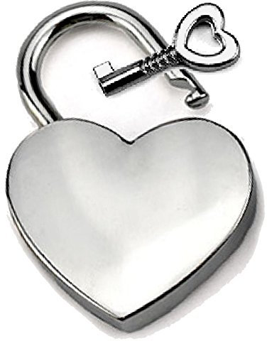 Cadenas en forme de cœur argenté