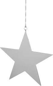 Fink Living Sternanhänger, Edelstahl, Stern, Hängend, Weihnachten, Silber, 15 cm, 141309