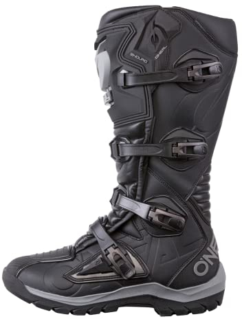O'NEAL | Stivali Motocross | Moto | Protezione del piede e della zona cambio, protezione dal calore in microfibra, fodera perforata per una migliore ventilazione | RMX | Adulto | Nero | Taglia 44