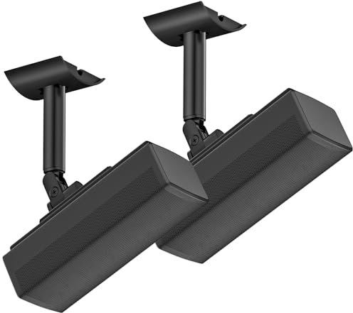 Tiebutie Angle Adjustable Speaker Wall Mount for Bose Speakers - Ceiling & Wall Mount for Bose UB-20 Series II, SoundTouch, CineMate, Lifestyle, Acoustimass, Cube Surround Speaker Bracket, 2 Pack