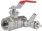 Muffenkugelhahn PN 25 DN 32-1 1/4 IG-IG langer Hebel mit Entleerung eignet sich perfekt zur Installation in den Bereichen Trinkwasser, Heizung und Industrie